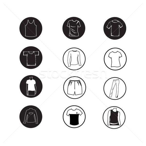 600x600 Set Of Apparel Shirt And T Shirt Icon Clothing Icons Vector