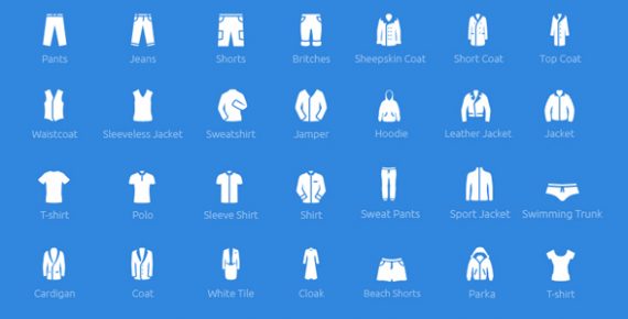 570x290 Wear Icons Clothing Vector Pack Bestwebsoft
