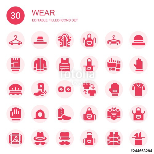 500x500 Wear Icon Set Stock Image And Royalty Free Vector