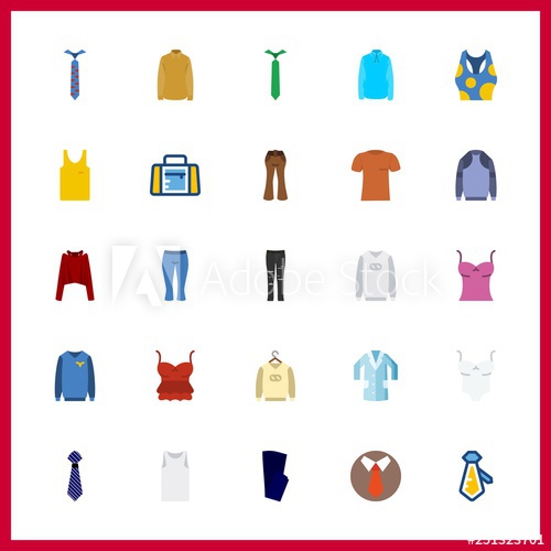 500x500 Apparel Icon Vector Illustration Apparel Set Clothing