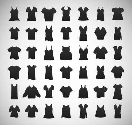 425x402 Of Women's Apparel Silhouette Icon Vector Material Free Icon