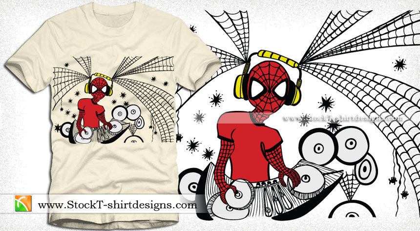 860x473 Apparel Vector T Shirt Design With Spiderman Vector T Shirt