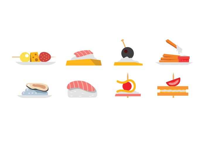 Appetizers And Snacks Vector 700x490 Appetizers And Snacks Vector