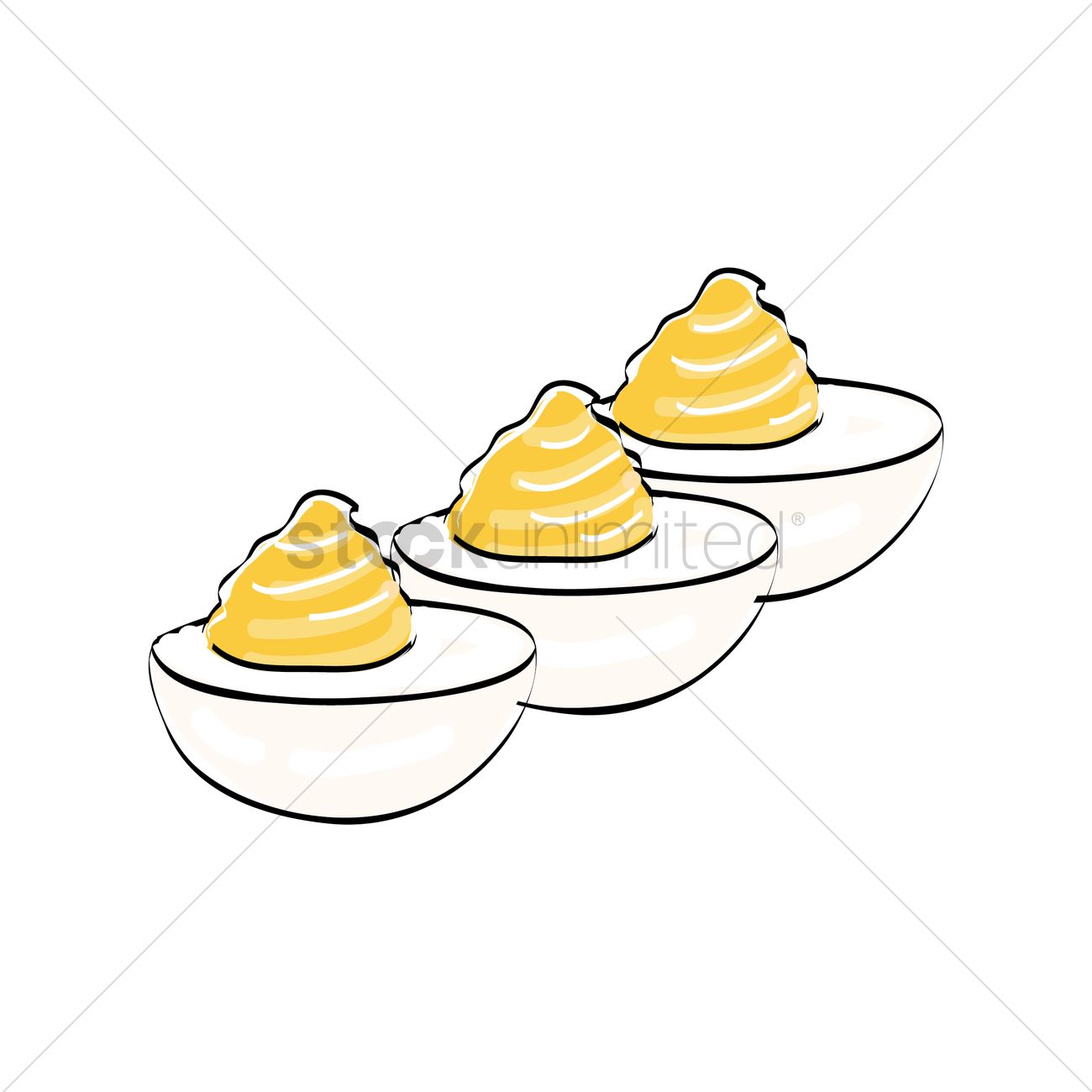 Boiled Egg Appetizer Vector Image 1300x1300 Boiled Egg Appetizer Vector Image