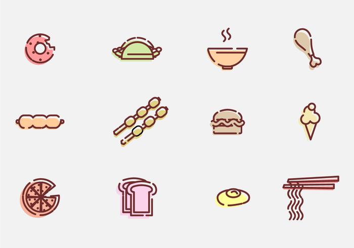 Food And Appetizer Vector Icons 700x490 Food And Appetizer Vector Icons