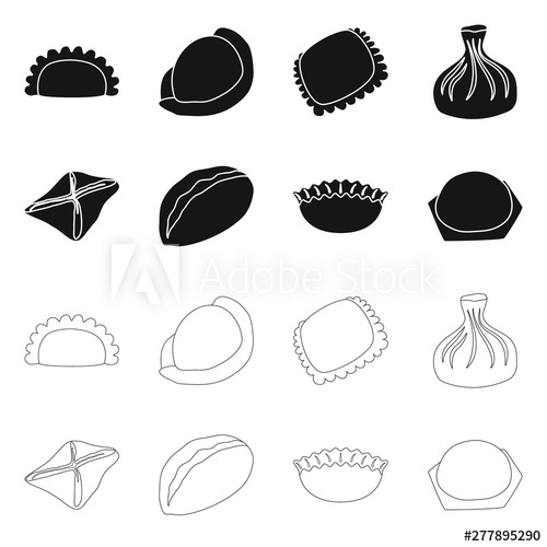 500x500 Vector Design Of Products And Cooking Symbol Collection