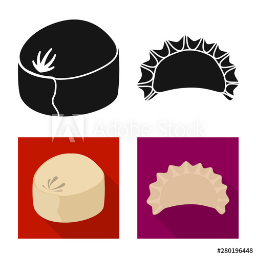 500x500 Vector Illustration Of Products And Cooking Logo Collection