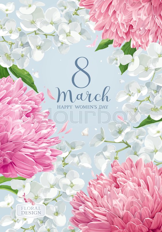 Chrysanthemums And Apple Blossom For Stock Vector Colourbox 560x800 Chrysanthemums And Apple Blossom For Stock Vector Colourbox