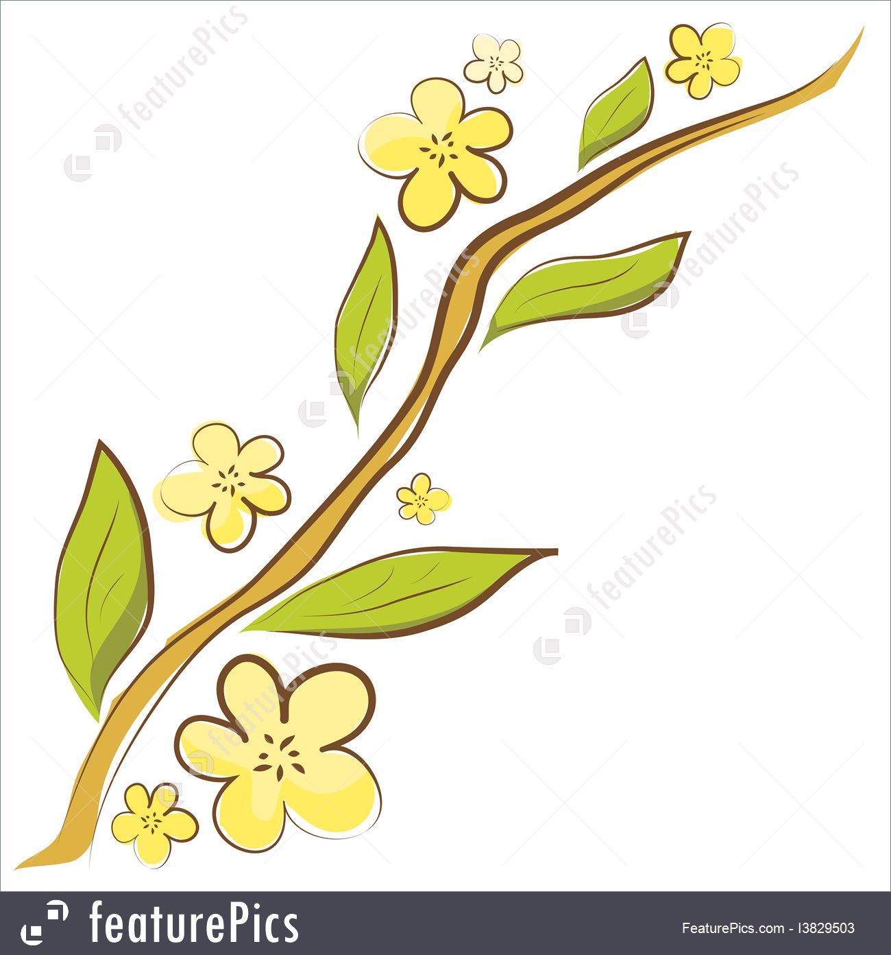 Apple Blossom Vector Branch 1300x1392 Apple Blossom Vector Branch