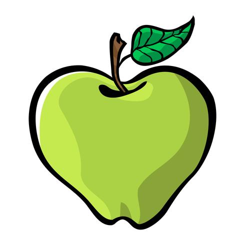 490x490 Apple Cartoon Vector Icon