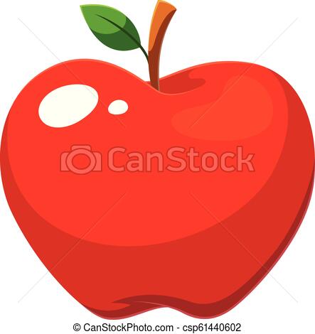443x470 Apple Fruit Vector Cartoon