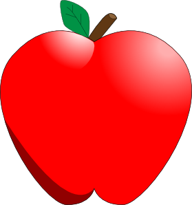 279x298 Cartoon Apple Clip Art