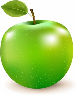 294x368 Green Apple Cartoon Free Vector Download