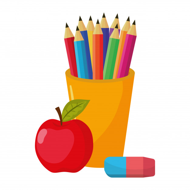 626x626 School Apple Cartoon Vector Premium Download