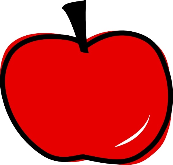 600x574 Red Apple Clip Art Free Vector In Open Office Drawing