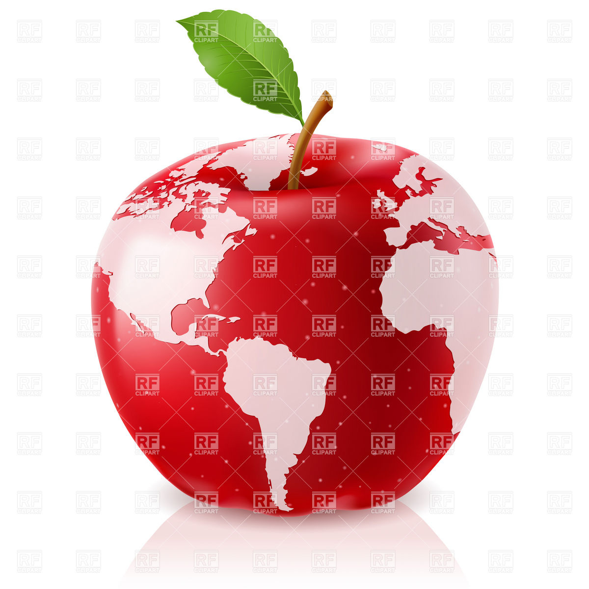 1200x1200 Red Apple World Map Vector Image Of Backgrounds, Textures