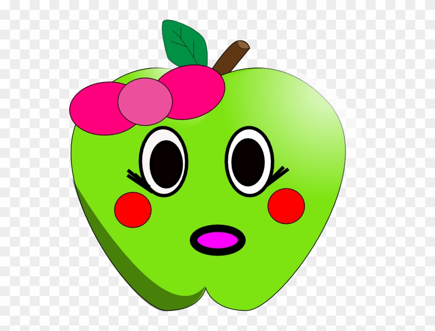 880x671 Shy Little Apple Clip Art At Clkercom Vector Online