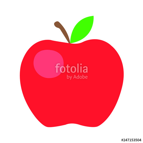 500x500 Red Apple Emoji Vector Stock Image And Royalty Free Vector