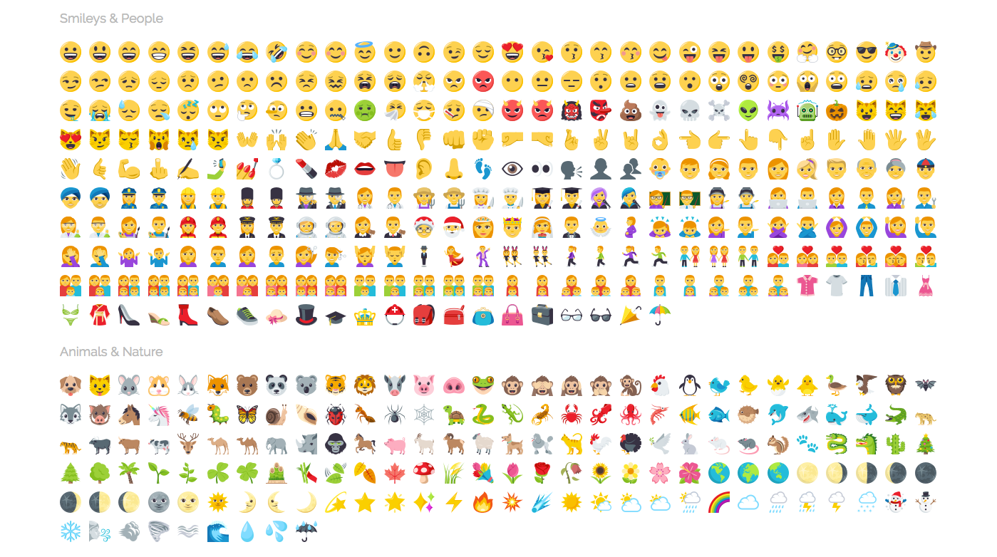 copy and paste emojis pc