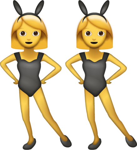 438x480 Women Bunny Emoji
