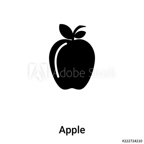 Apple Icon Vector Isolated On White Background, Logo Concept 500x500 Apple Icon Vector Isolated On White Background, Logo Concept