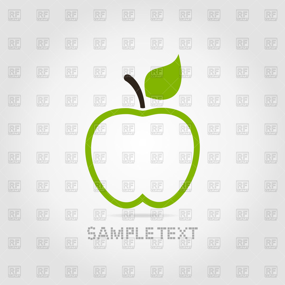 Green Apple Icon Vector Image Of Icons And Emblems 1200x1200 Green Apple Icon Vector Image Of Icons And Emblems