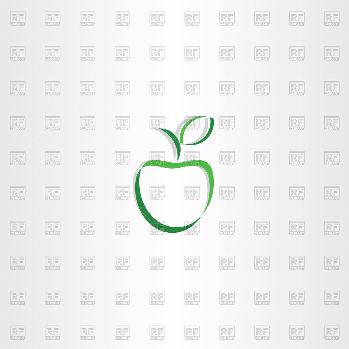 Stylized Green Apple Icon Vector Image Of Food And Beverages 1200x1200 Stylized Green Apple Icon Vector Image Of Food And Beverages