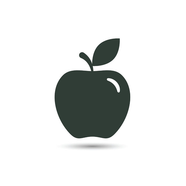 Apple Icon, Vector Art Print 600x600 Apple Icon, Vector Art Print
