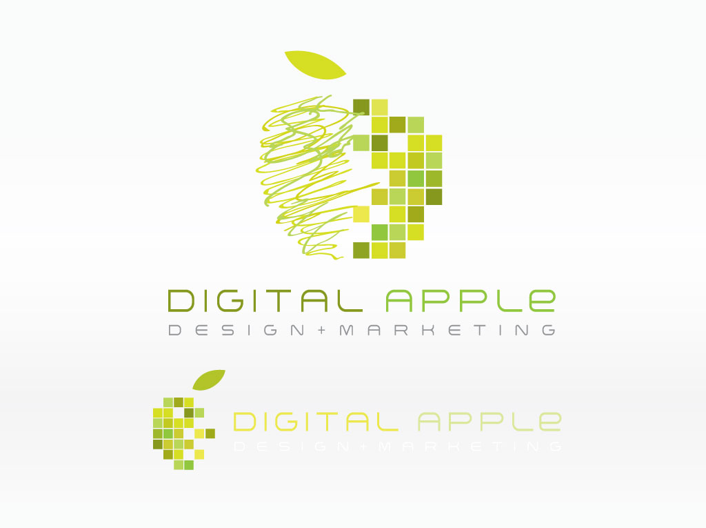 1024x765 Digital Apple Logo Vector Art Graphics