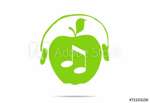 500x345 Apple, Music, Earphone, Headphone, Logo Symbol