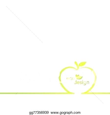 450x470 Apple Outline Vector Illustration Background With Apple Outline