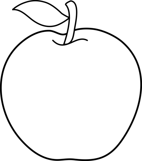 483x550 Apple Clipart Outline For Free Download And Use Images