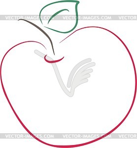 278x300 Apple Outline