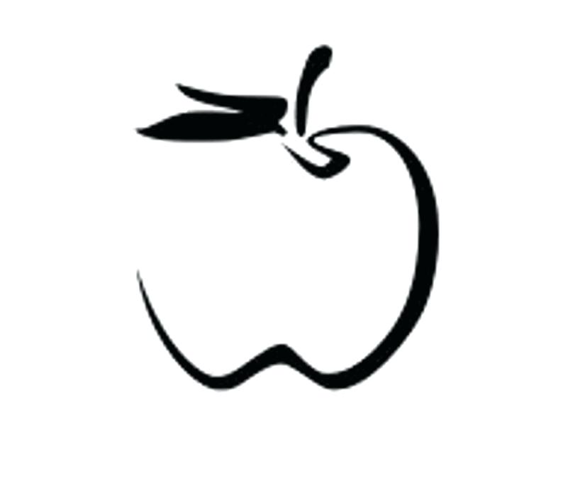 794x702 Apple Outline