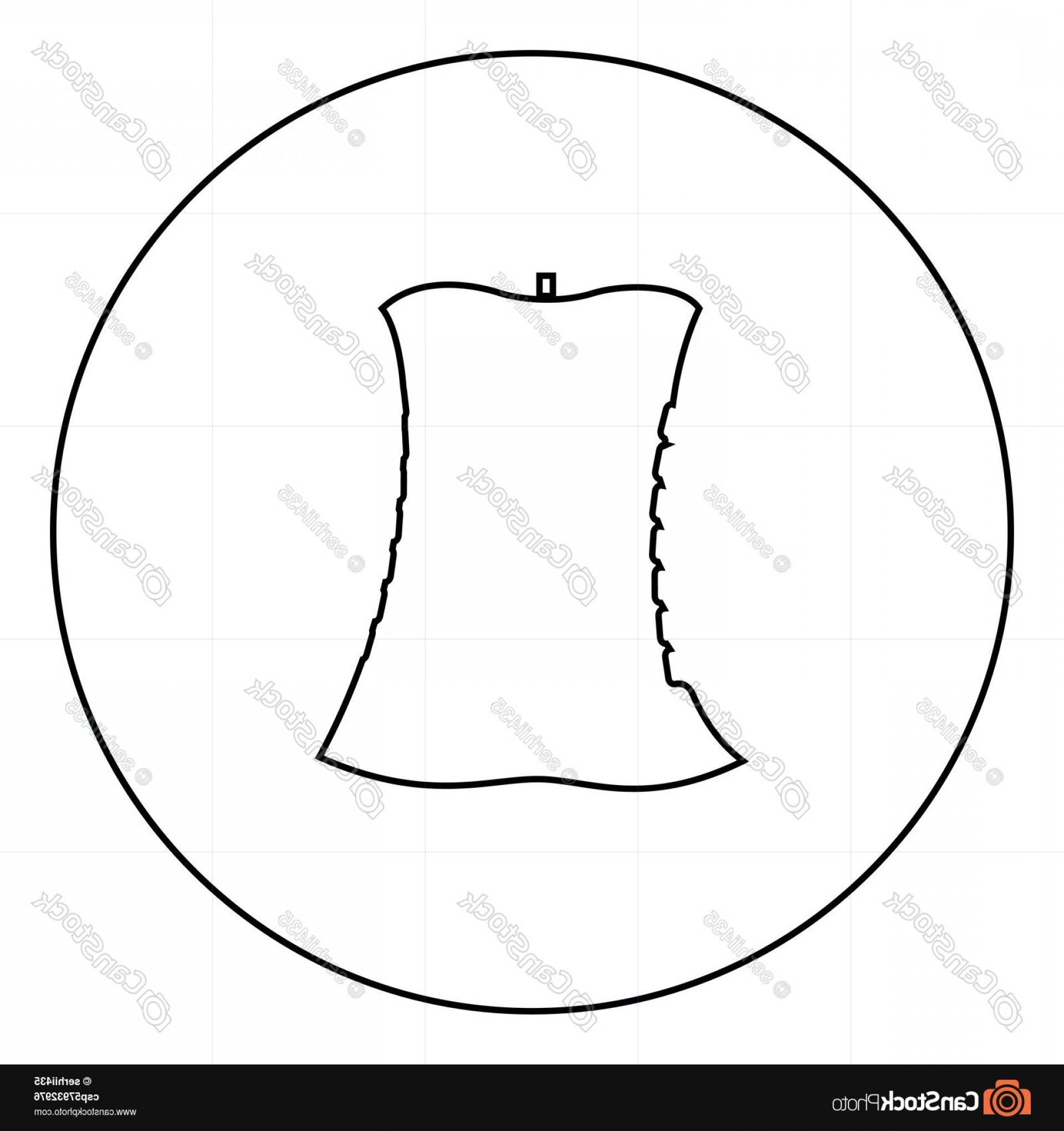 1920x2040 Apple Core Black Icon In Circle Outline Soidergi