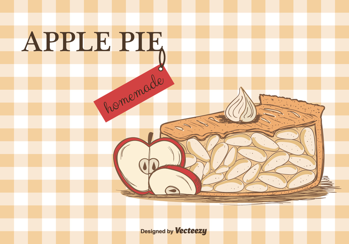 700x490 Apple Pie Vector Background