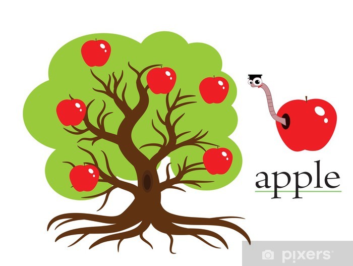 700x527 Apple Tree,vector Wall Mural
