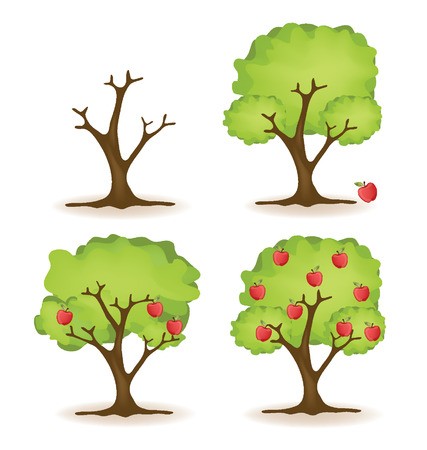 427x450 Apple Tree Vector Illustration Royalty Free Vector Graphics