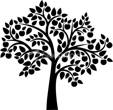 380x371 Decorative Apple Tree And Fonts Tree Clipart, Tree