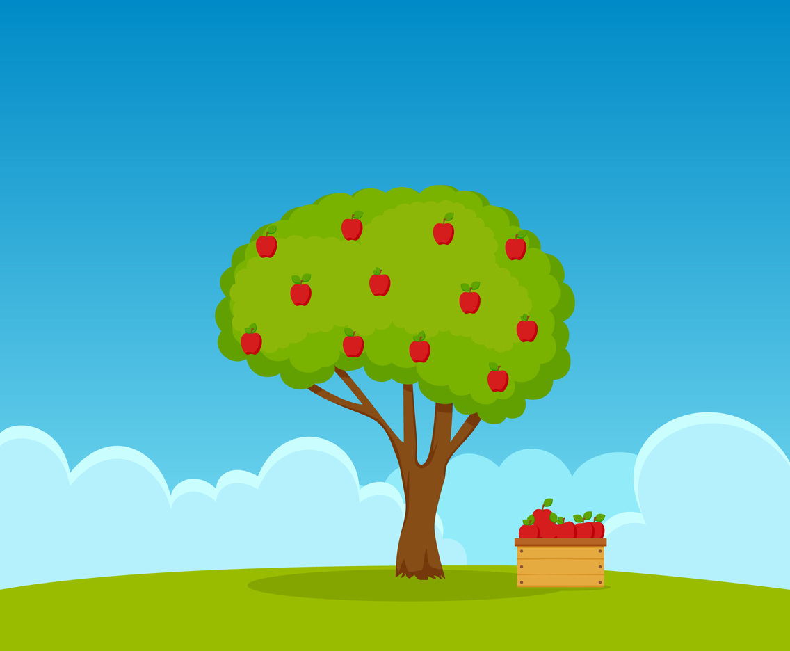 1136x936 Unique Apple Tree Vectors Vector Art Graphics