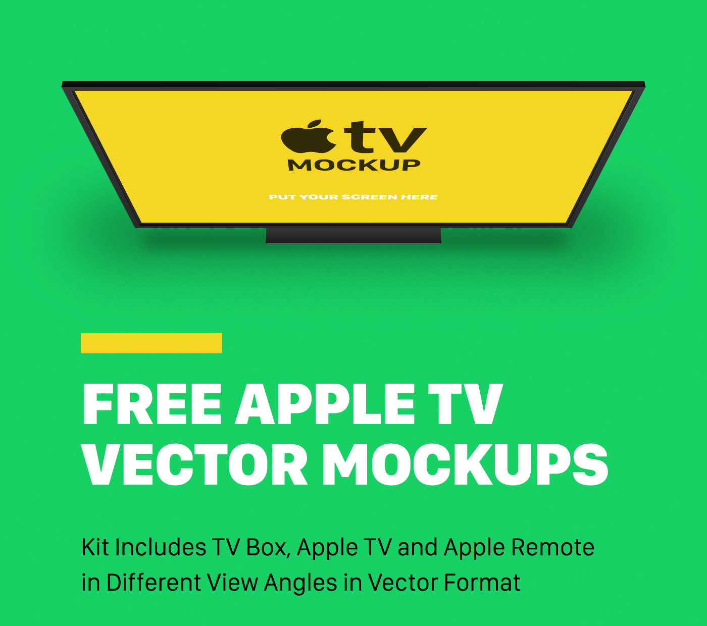 1400x1240 Free Apple Tv Mockups On Behance