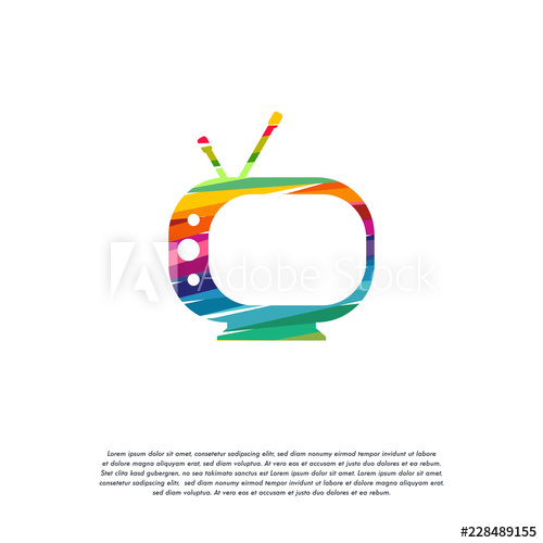 500x500 Abstract Colorful Television Logo Vector, Tv Logo Designs Template