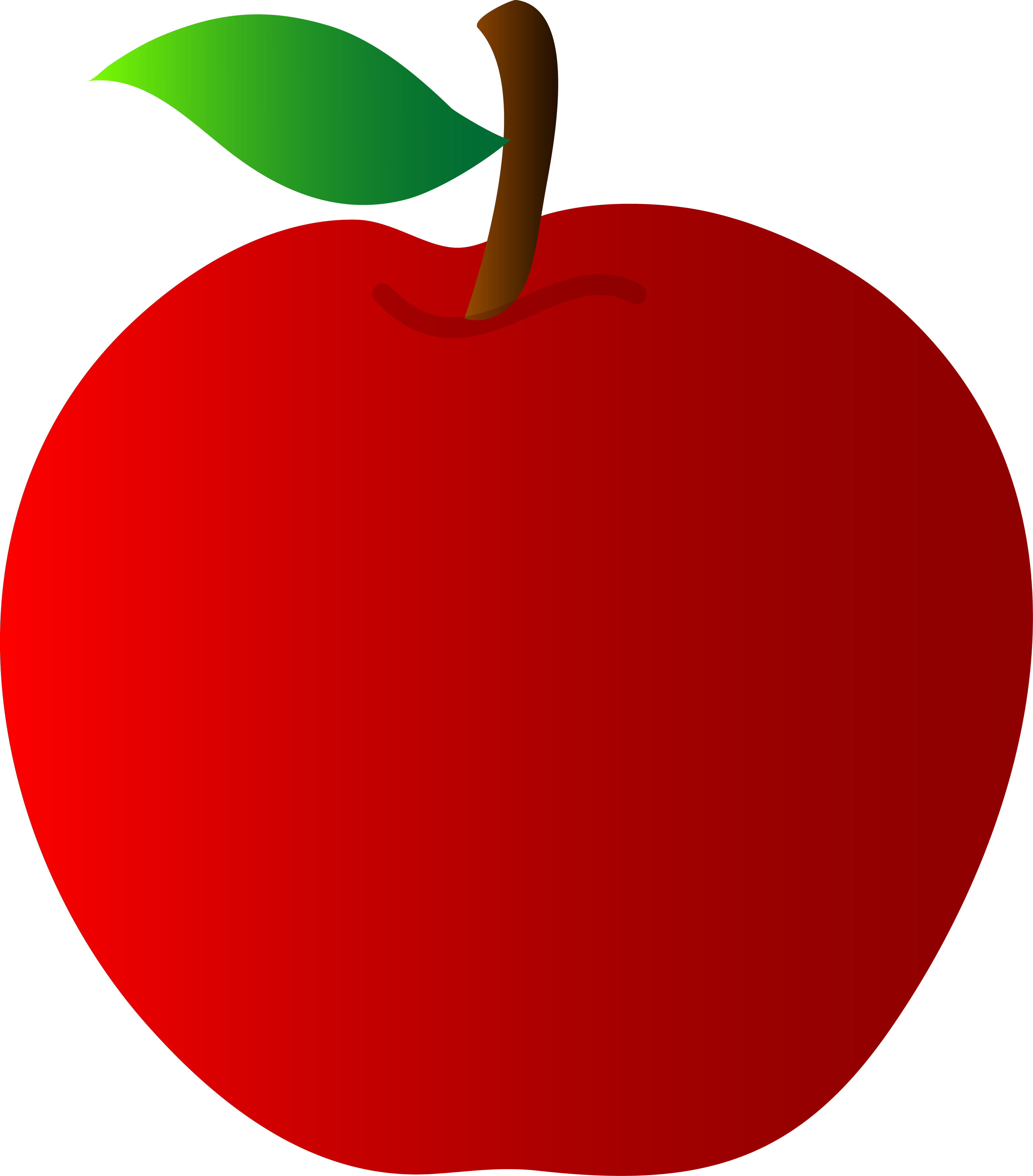 Red Apple Vector Art 3097x3526 Red Apple Vector Art