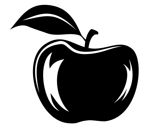 600x500 Apple Vector Silhouette Download Free Vector Art Free Vectors
