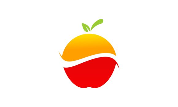 580x348 Lemon And Apple Fruit Fresh Logo Vector Graphic