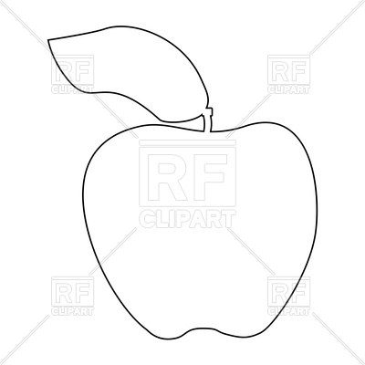 400x400 Outline Of Apple Vector Image Of Signs, Symbols, Maps