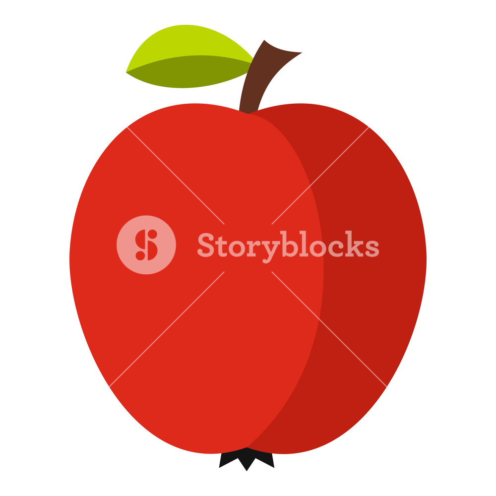 Apple Icon Flat Illustration Of Apple Vector Icon For Web Royalty 1000x1000 Apple Icon Flat Illustration Of Apple Vector Icon For Web Royalty