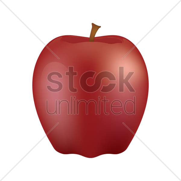Apple Vector Image 600x600 Apple Vector Image