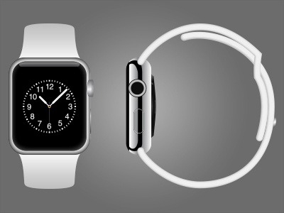 Apple Watch Vector Mockup 400x300 Apple Watch Vector Mockup