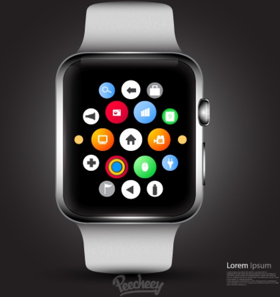 Apple Watch Realistic Illustration Free Vector In Adobe 564x600 Apple Watch Realistic Illustration Free Vector In Adobe